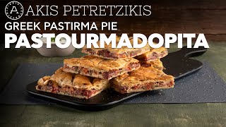 Greek Pastirma Pie - Pastourmadopita | Akis Petretzikis