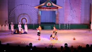 Hojagiri dancers from Tripura performs in Manipur