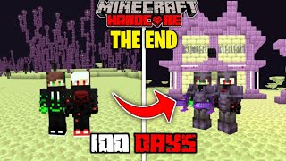 We Survived 100 Days In The END In Minecraft Hardcore | LordN Gaming
