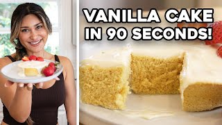 Low Carb Cake 90 Seconds! Moist & Fluffy Keto Friendly Vanilla Mug Cake Recipe