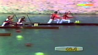 1992 Barcelona OLymic Canoeing Men's C-2 500 m Semi-Final 1 HD (16:9)