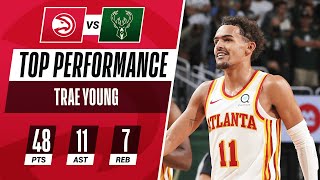 Trae Young GOES CRAZY For Playoff CAREER-HIGH 48 PTS & 11 AST In Huge Game 1 Win ! 👀