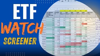 Find Your Best ETF  With Google Sheet✅Automated #etf