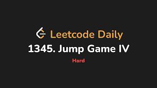1345. Jump Game IV | Leetcode Daily - Python