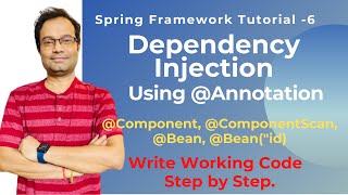 Spring Dependency Injection | Annotation Based Code for Beginners | Eclipse Coding Step by Step