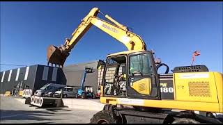 EXCAVADORA DE RUEDAS 19 Tn KOMATSU PW 180-7 Nº 3904