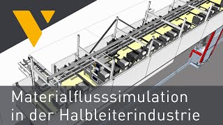 Materialflusssimulation in der Halbleiterindustrie / Material flow simulation semiconductor industry