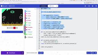 Python Code Drives micro:bit Cutebot