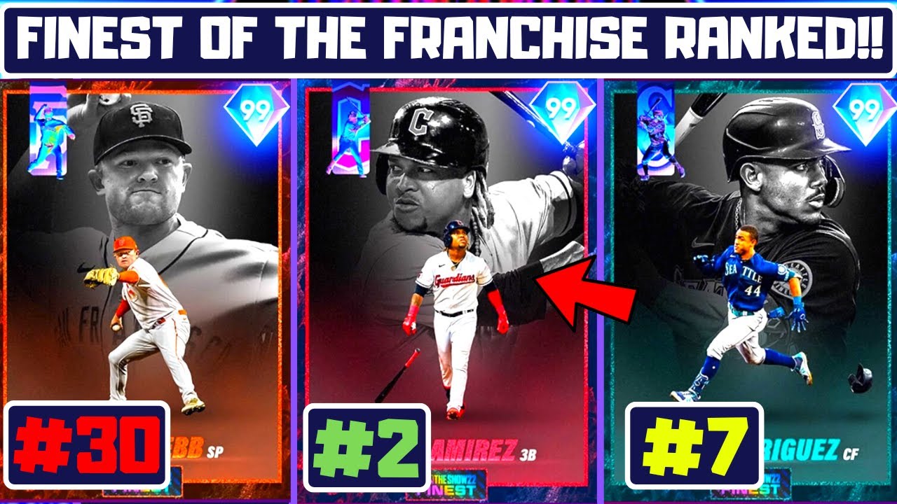 I Ranked ALL 30 FINEST Of The FRANCHISE CARDS In MLB The Show 22 - YouTube