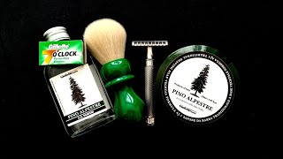 Muhle R41 GS Razor. The Goodfellas Smile Pino Alpestre Soap \u0026 Splash. Yaqi Cashmere Brush.