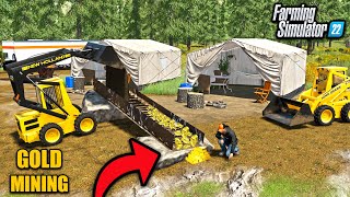 STARTING A GOLD MINE WITH NO MONEY! (POOR MAN'S MINE!) | FARMING SIMULATOR 22