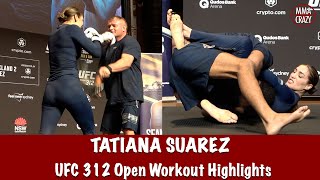 UFC 312: Tatiana Suarez Open Workout Highlights