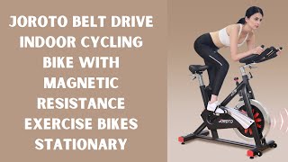 Joroto belt drive indoor cycling bike with magnetic resistance; best exercise bikes 2021; joroto x2
