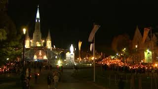 Procession Mariale aux flambeaux at the Sanctuaire de Lourdes | 4 October 2024