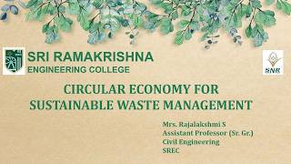 Circular Economy for Sustainable Built Environment