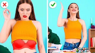 FUNNY BEAUTY HACKS THAT WILL SAVE YOUR LIFE || Clothes And Beauty DIYs by 123 Go! GOLD