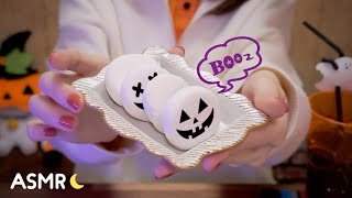 [囁き声-ASMR] マシュマロの咀嚼音🎃👻 Marshmallows Eating Sounds