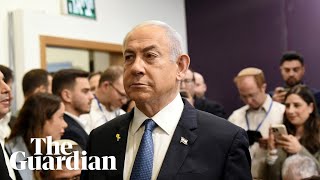 Benjamin Netanyahu appears in court to give evidence in corruption trial