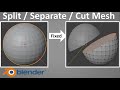 blender separate mesh into two objects, Bisect Tool, Split Meshes In Two, cut object, blender, tips