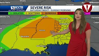 Alert Day: Tracking the threat of strong to severe storms in the Alabama weather forecast Saturday