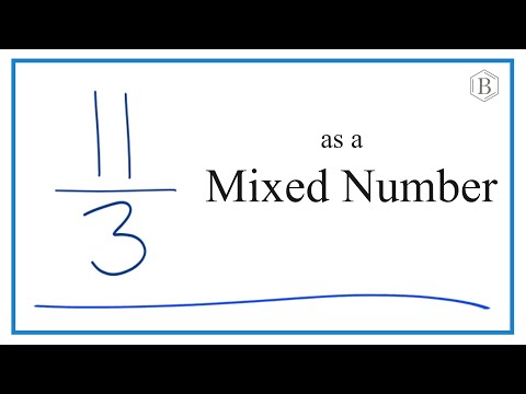 What is 11 3 as a mixed number?