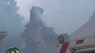 Crews battle Terre Haute house fire