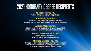Commencement 2021: All Our Mercy Alumni, This Year's Honorary Degree Recipients
