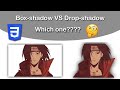 Drop-shadow VS Box-Shadow - Difference between them in 1 minute | For Beginners