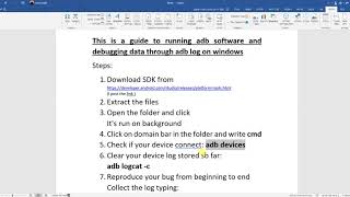 adb log Guide