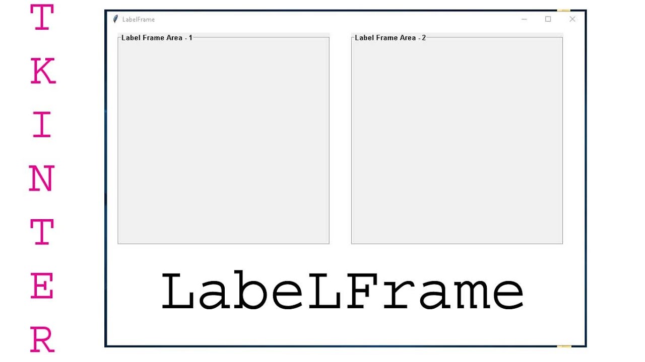 Labelframe Widget Tkinter Youtube