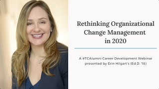 Rethinking Organizational Change Management in 2020