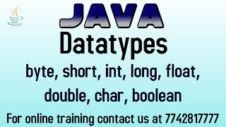 datatypes and variables in java in Hindi