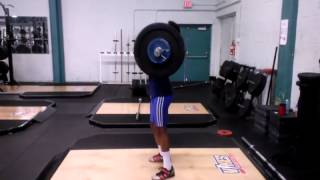 85kg Power Clean and Jerk