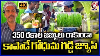 GET READY TO DETOX :  Satyam Wheatgrass Juice At KBR Park | Hyderabad  | V6 Life