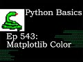 Python Basics Tutorial Matplotlib Add Color to Graph and Axes