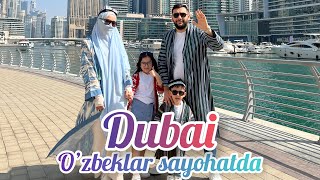 Dubai O’zbeklar sayohatda UAE | Jumeirah Beach Marina | Dubai Mall \u0026 Burj Khalifa | Дубайга саёхат