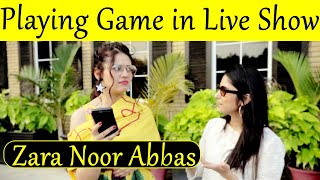 Zara Noor Abbas Playing Game in Live Show | FHM | Desi Tv SB2