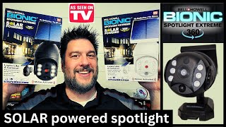 Bionic Spotlight Extreme tested.  Solar powered spotlight [473]