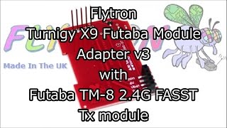 Flytron Futaba to JR Module Adapter with Futaba TM-8 FASST 2.4G Module（双葉モジュールを9xrで使うには!