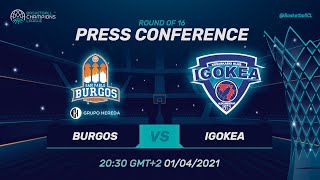 Hereda San Pablo Burgos v Igokea - Press Conference | Basketball Champions League 2020/21