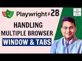 Playwright Tutorial #28 - How to Handle Multiple Windows and Tabs