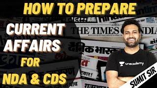 How to Prepare Current Affairs for CDS and NDA | Current Affairs for SSB | Learn With Sumit