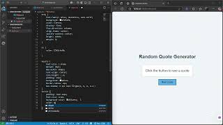 Create a Random Quote Generator Using HTML, CSS & JavaScript | Beginner Web Dev Project