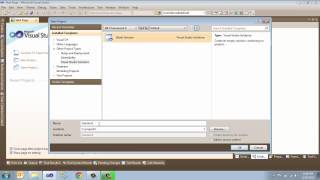 Creating an Empty Solution in Visual Studio 2010