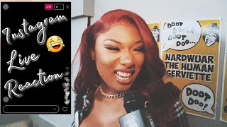 Yung Miami Rap Freaks - Megan Thee Stallion’s Reacts On Live (She Laughs)