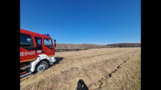 Pożar traw Bukowiec | Wyjazd 13/2025 | OSP Justynów GoPro [Helmet Cam]