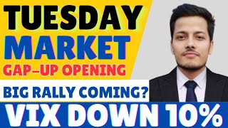 VIX DOWN 10% || BIG RALLY COMING? NIFTY \u0026 BANKNIFTY ANALYSIS FOR TUE 24DEC || GAP-UP OPENING?