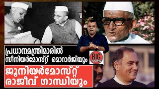 ഇന്ത്യ ഭരിച്ച പ്രധാനമന്ത്രിമാരിലെ ഏറ്റവും പ്രായം കൂടിയവരും കുറഞ്ഞവരും ഇവരാണ്‌