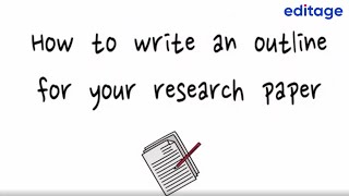 How to write an outline for your research paper?