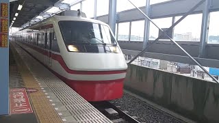 (唸る爆音ブレーキ！)東武200系201F特急りょうもう40号浅草行き  太田駅入線